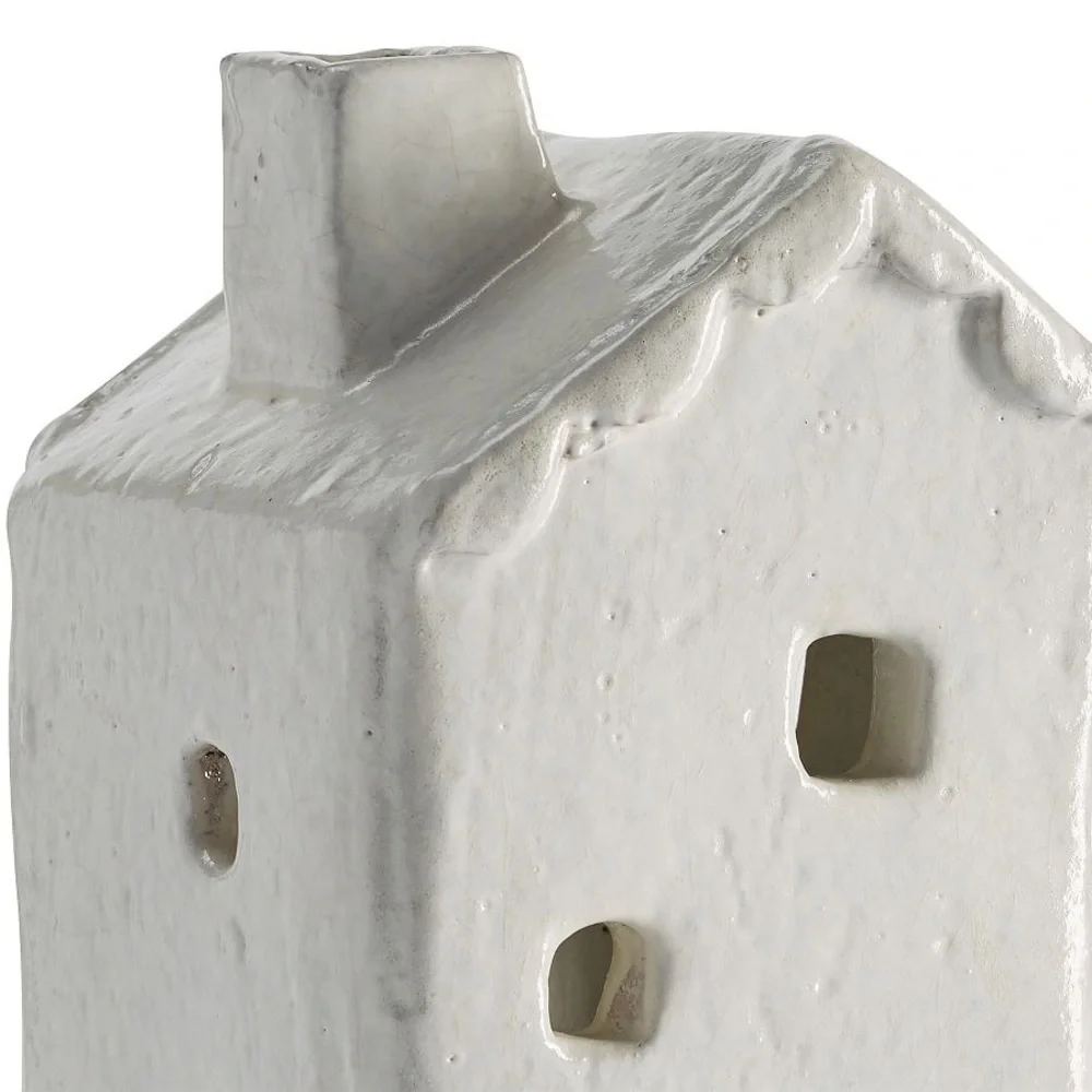 Handcrafted Ceramic Christmas Village House / DES: 1/ TALL CERAMIC HOUSE